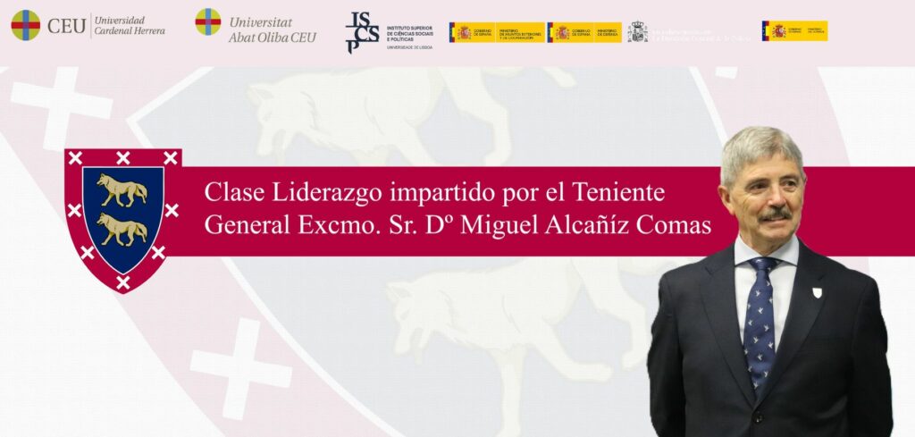El Excmo. Sr D. Miguel Alcañiz Comas, Teniente General del Ejército de Tierra (R), ex Jefe de la UME, con una gran trayectoria profesional y Doctor en Ciencias de la Comunicación, impartió la primera sesión de Liderazgo.    