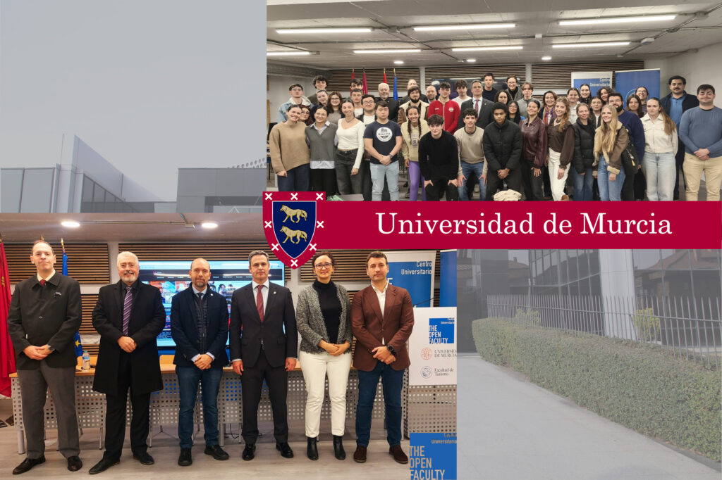 El 18/2/2026 la Fundación de Estudios Estratégicos e Internacionales tuvo un encuentro de trabajo en la Facultad de Turismo y Relaciones Internacionales de la Universidad de Murcia.